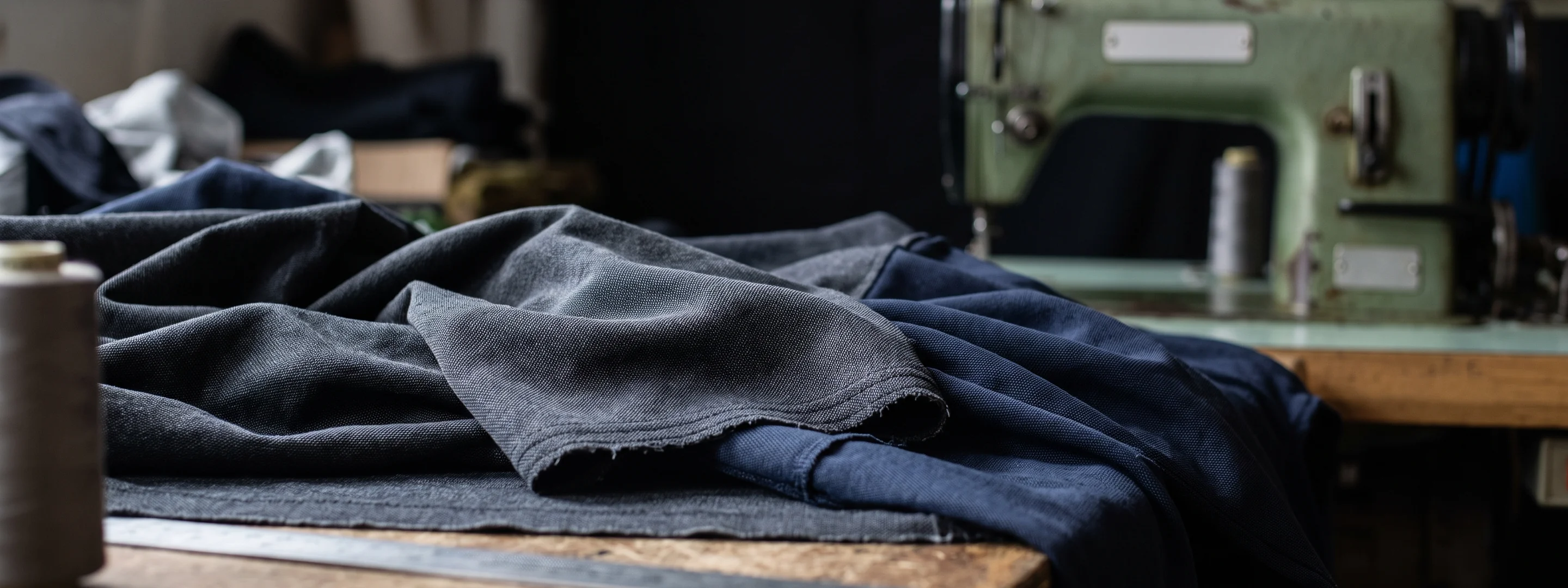 Draped technical knit fabric, the material family a commuter range is cut from