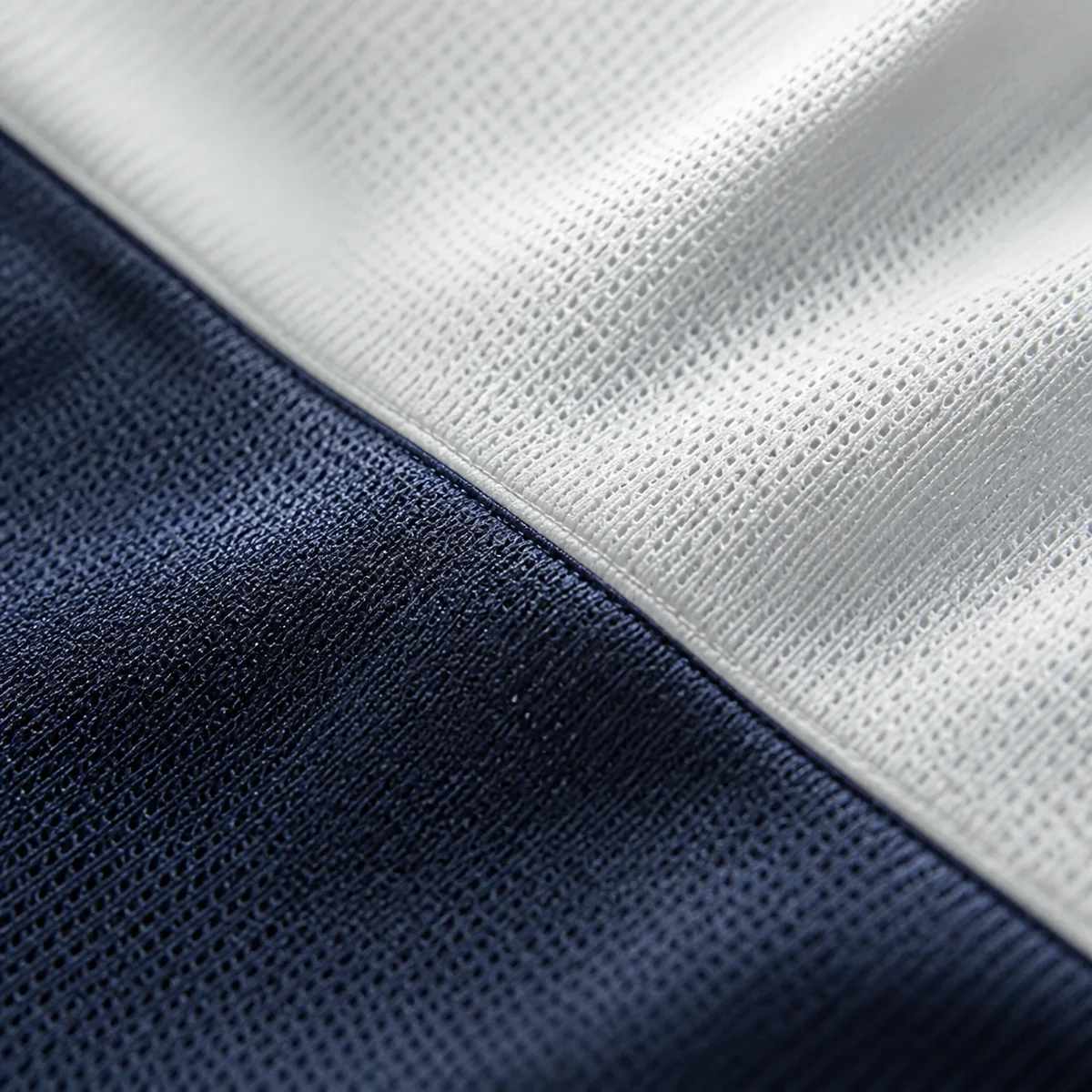 Close-up of a lightweight indoor jersey fabric structure