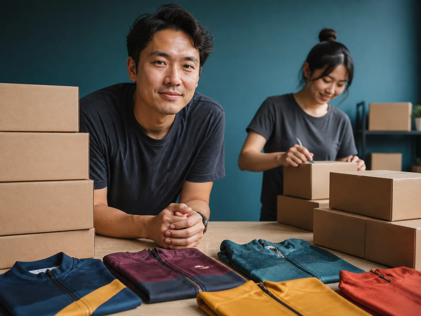 Shipping boxes ready for a single-drop launch