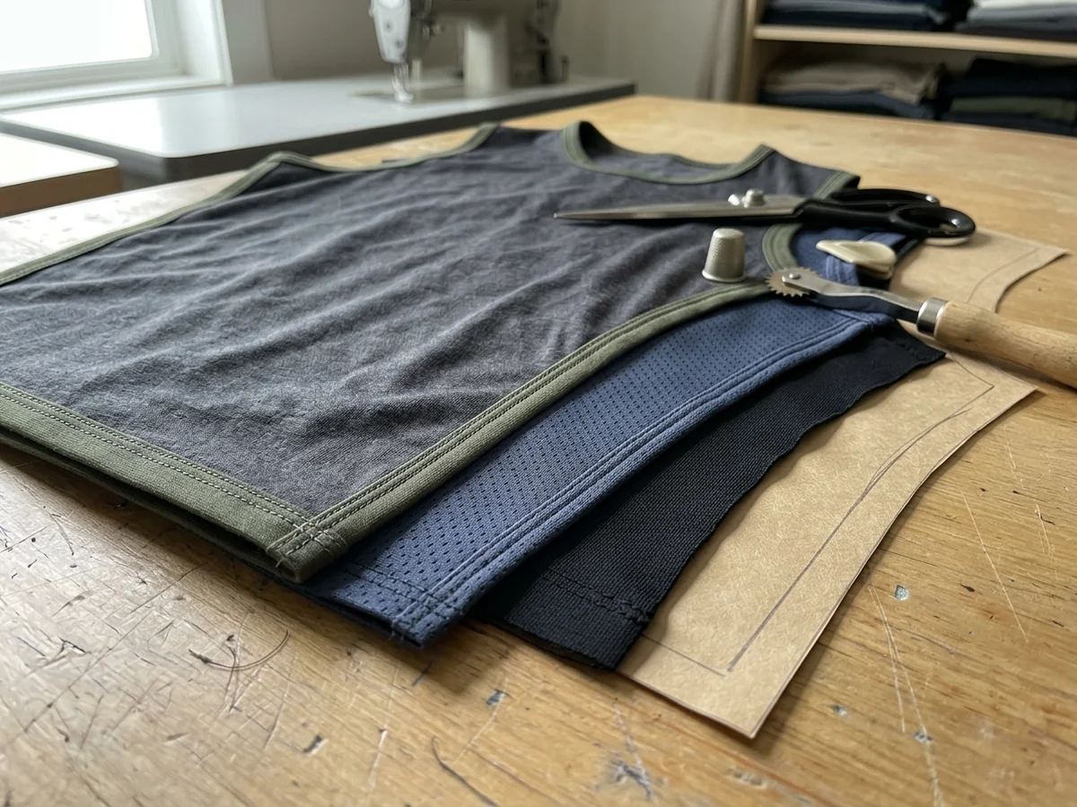 Formed panels with bound, stitched edges stacked one on another