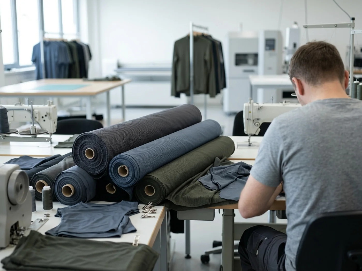 Plain woven cloth at close range, the unchanged base across three seasons