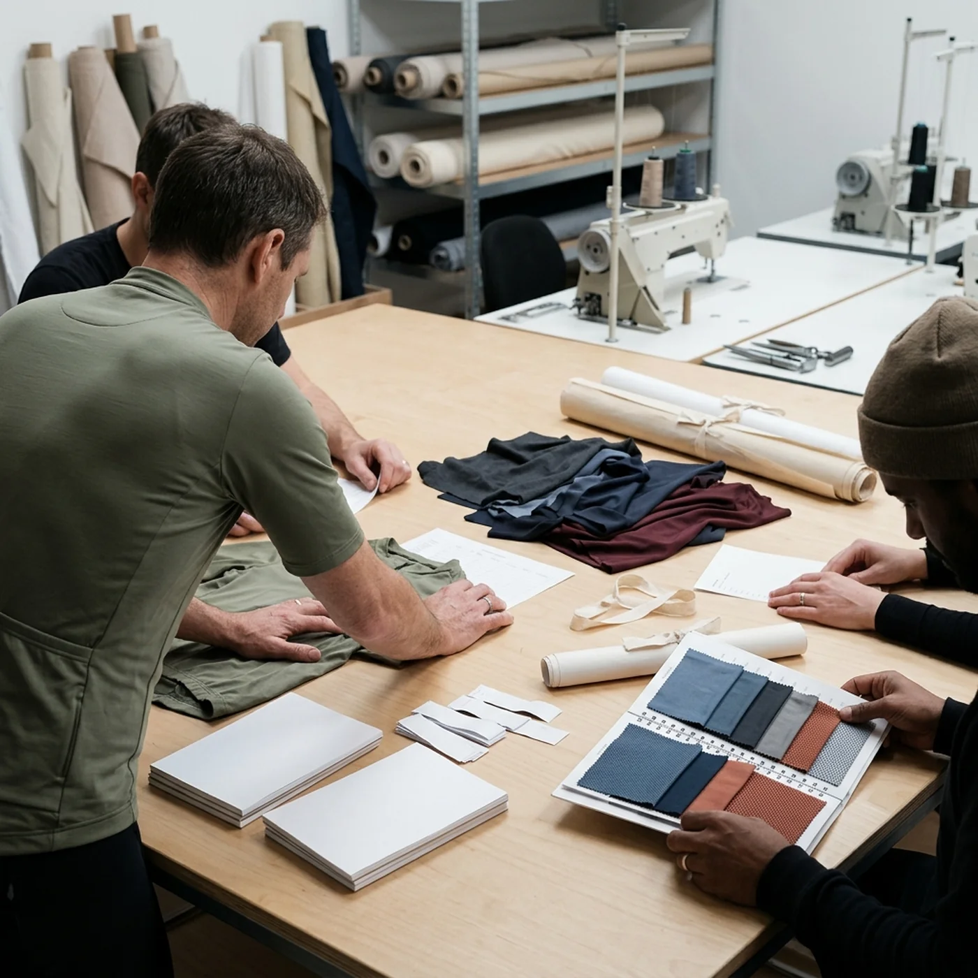 A club committee working through a roster around a table on a weeknight