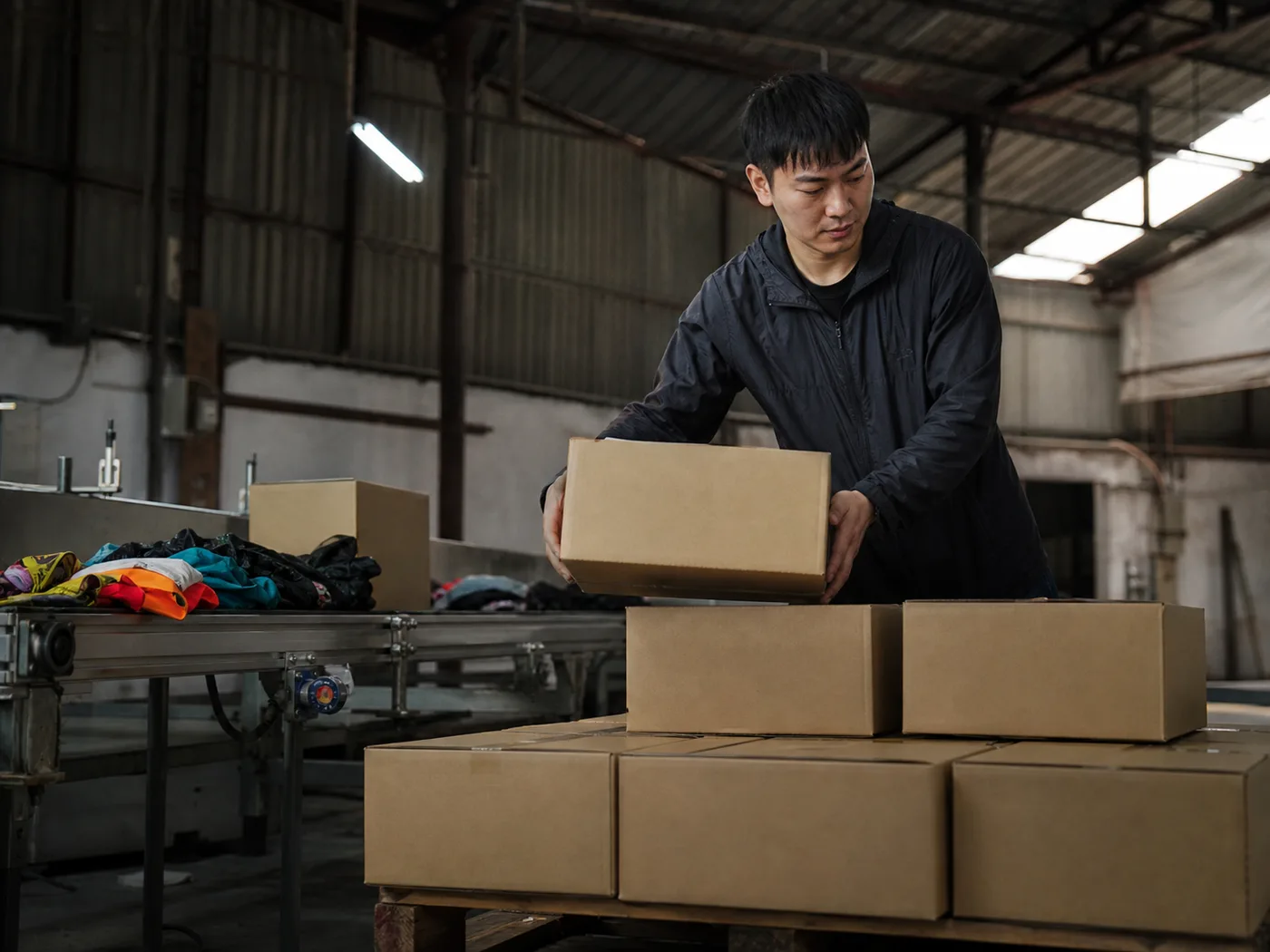 Batches shipped in the order they clear the production line