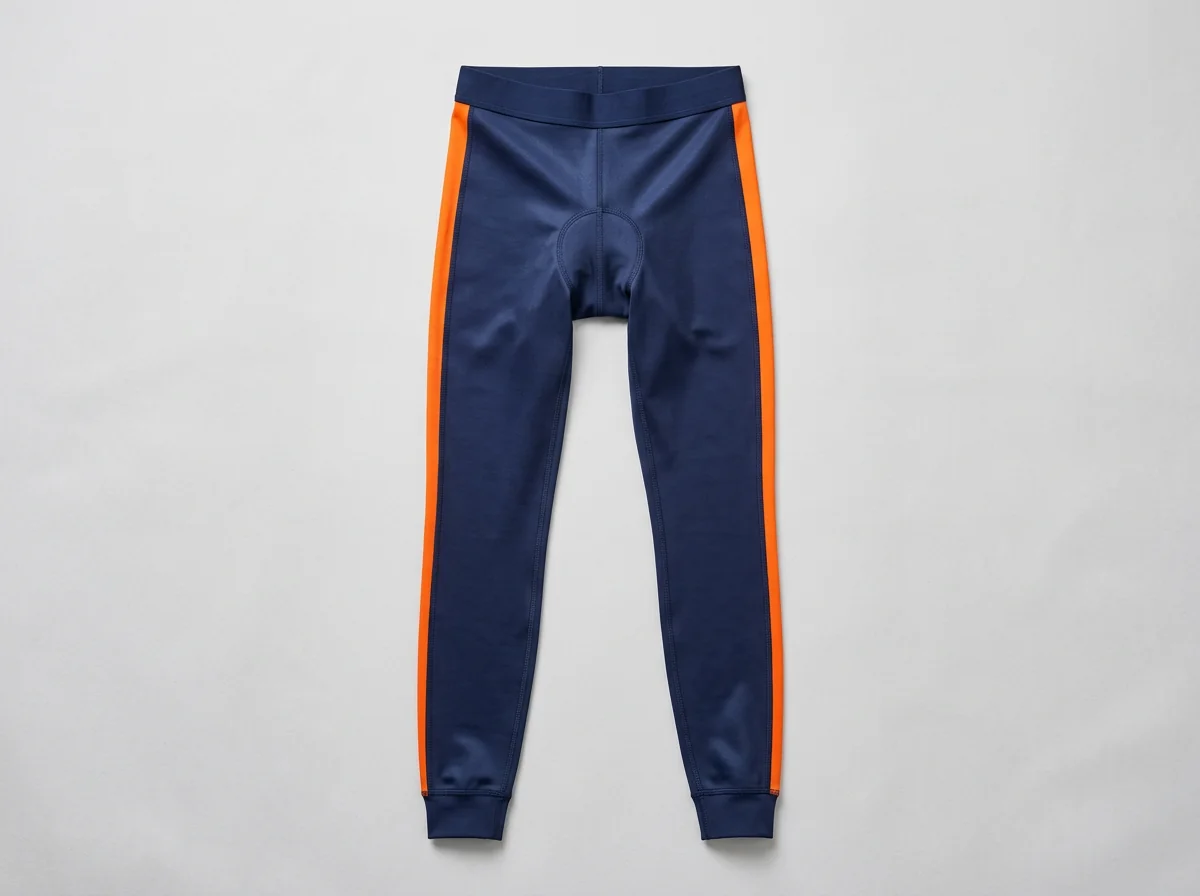 Custom cycling tights, full-length thermal compression fabric