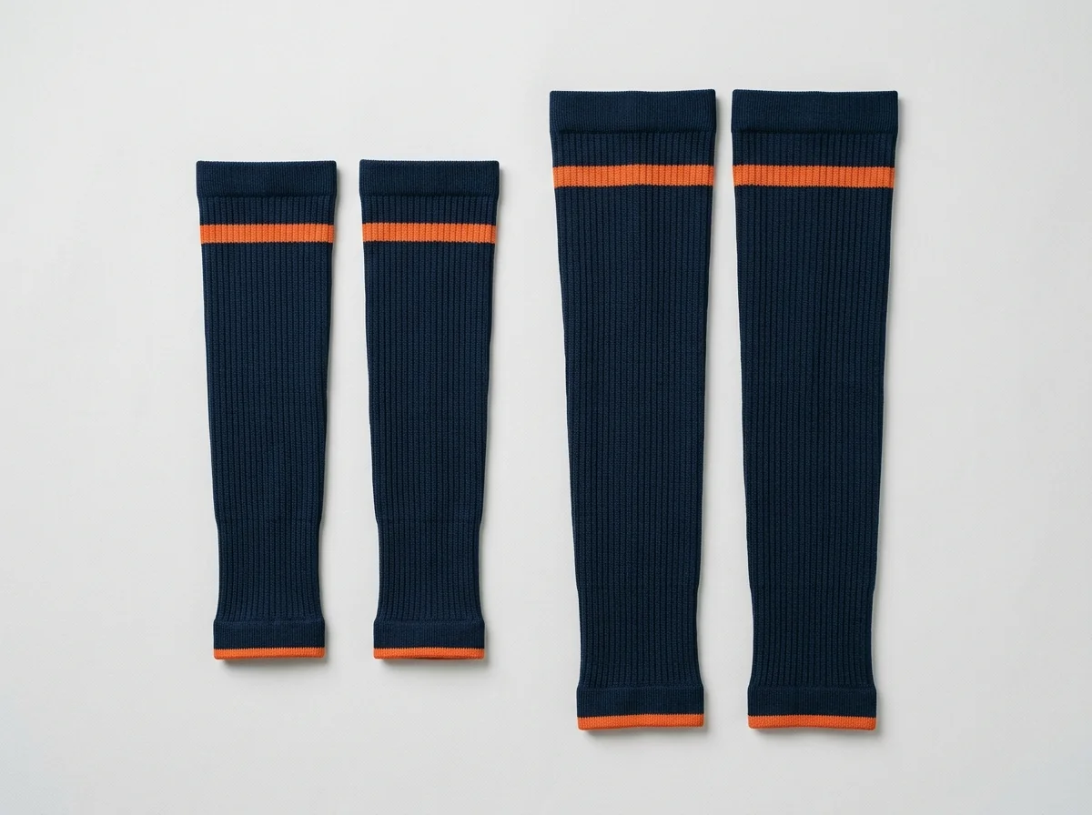 Custom cycling arm warmers and leg warmers, detachable layering pieces