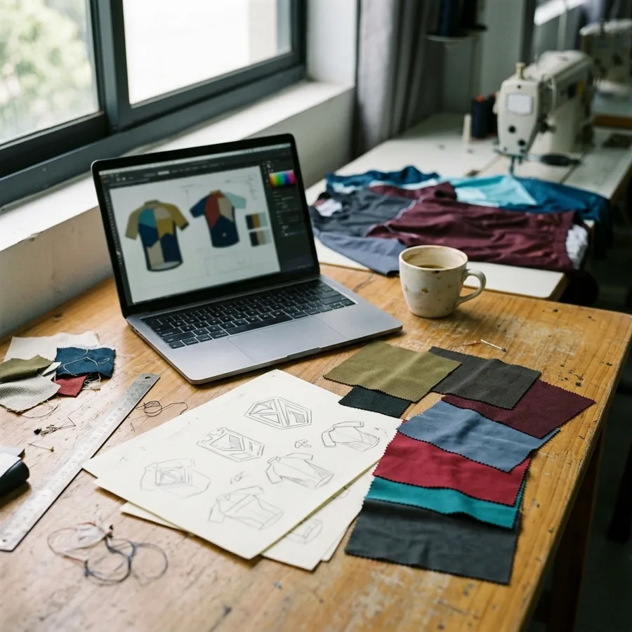 A startup office desk